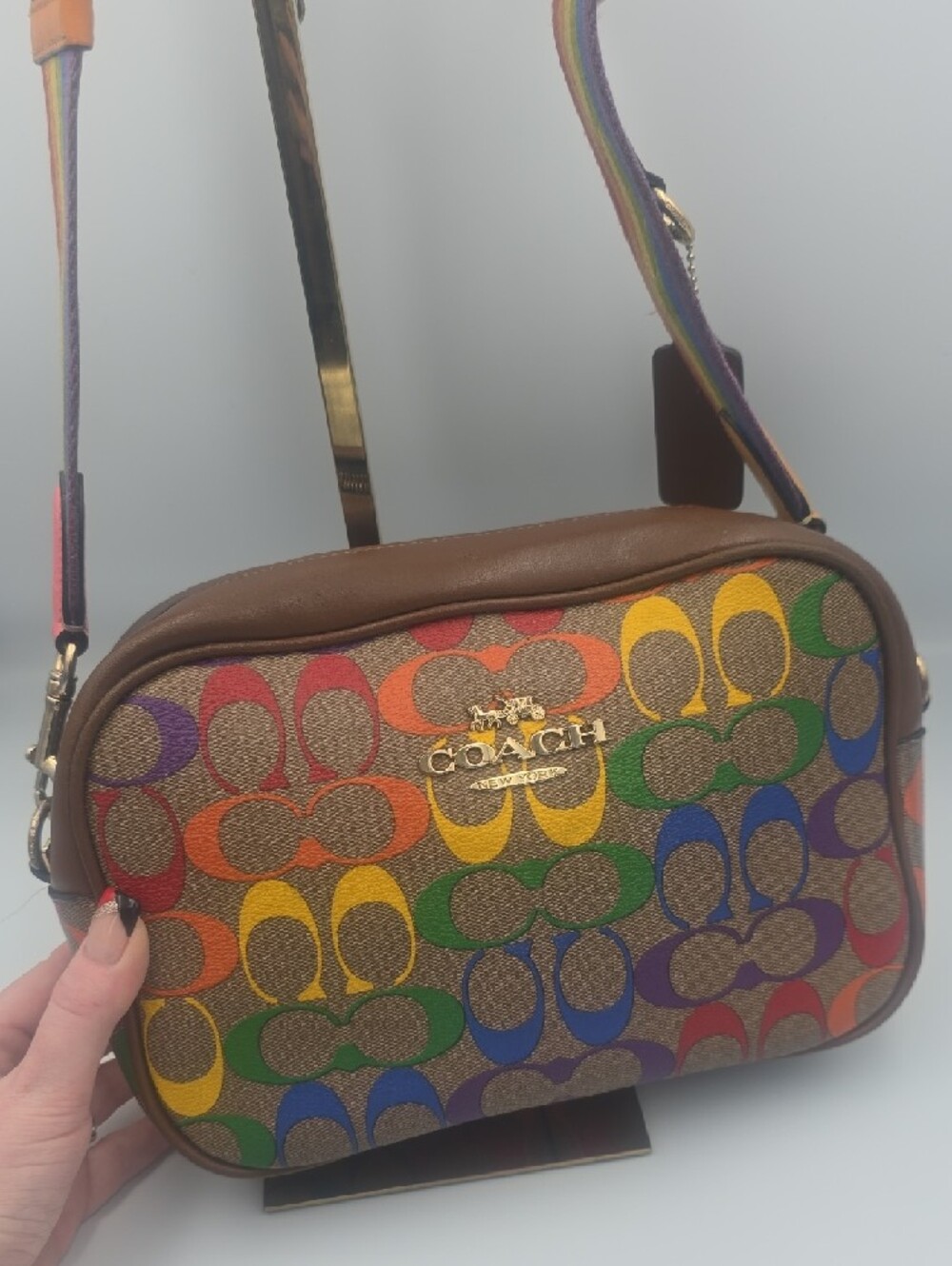 Coach Multicolor Pride Collection Signature Mono Crossbody W/ Strap/Tag (GOOD)🌈 - Picture 3 of 16